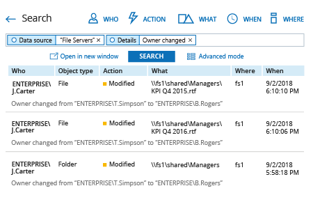 Detect Who Changed a File or Folder Owner with Netwrix Auditor